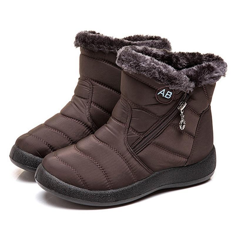Womens Fur Warm Snow Boots
