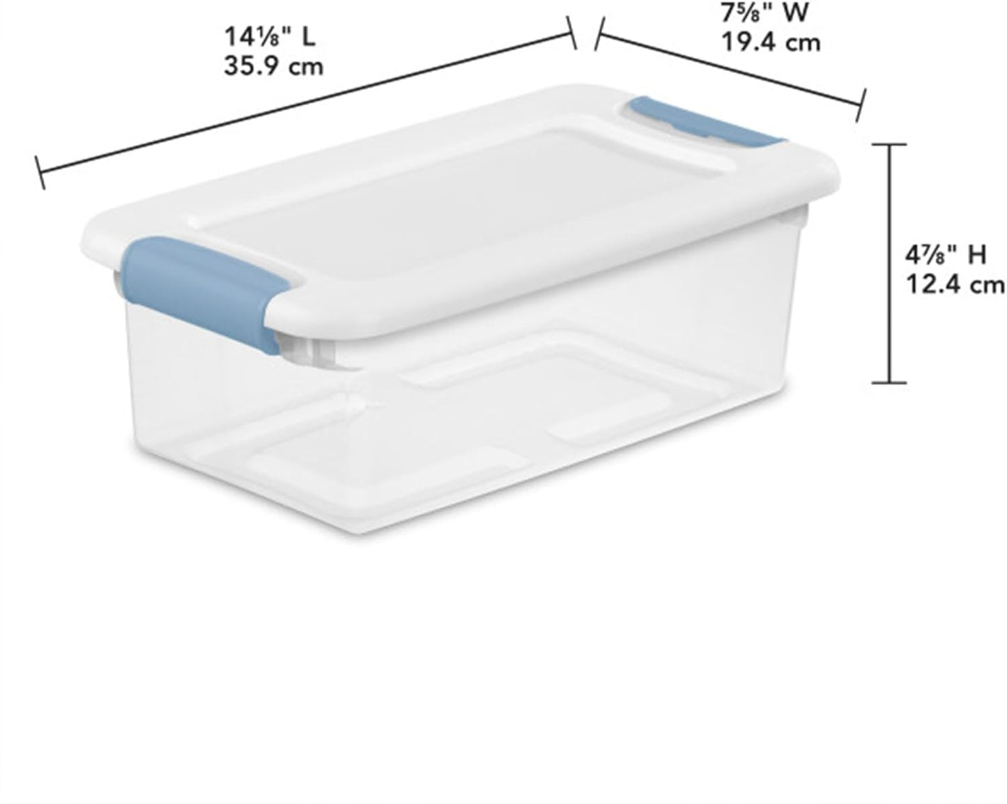 Stackable Storage Bin with Lid, Clear Plastic Design, Various specifications 6-15-25-32-64 106Quart