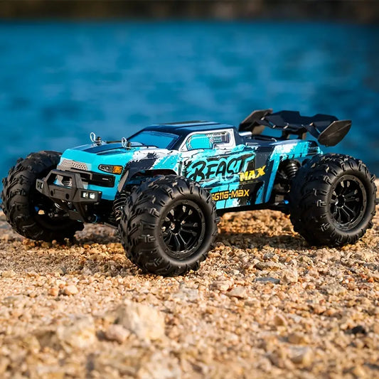4WD RC - All-Terrain Off-Road Racing Vehicle with Intense LED Headlights