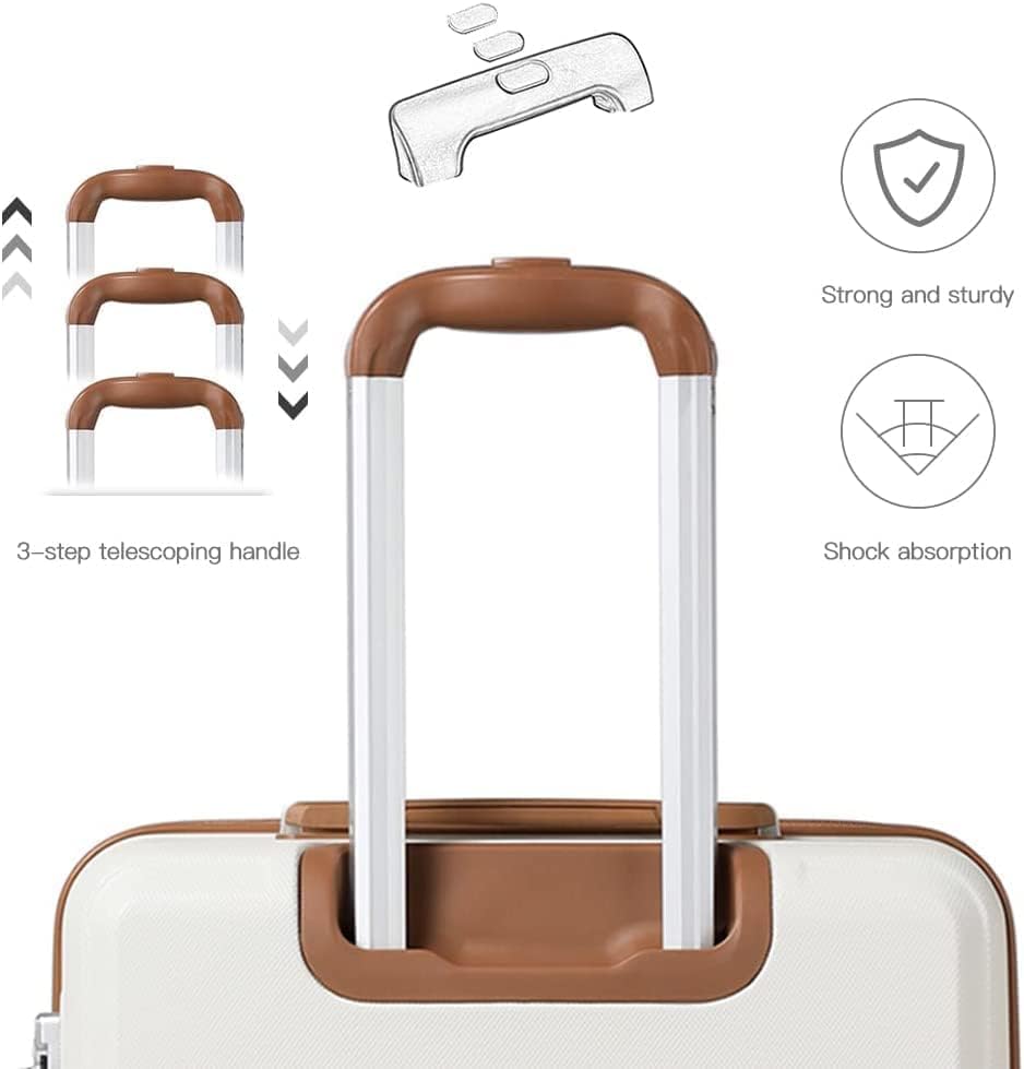 Travel Rolling Suitcases 20in 24in 28in Carry on and 12in Mini Cosmetic Case