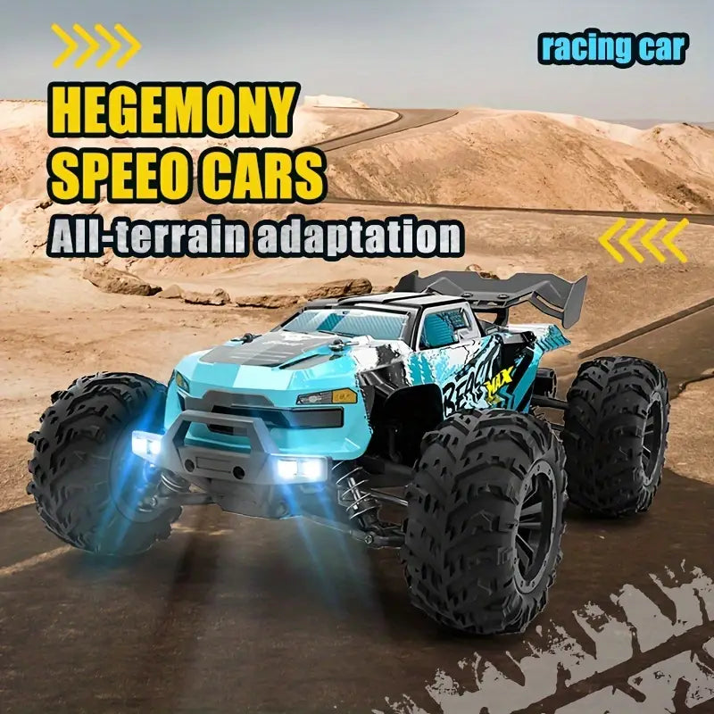 4WD RC - All-Terrain Off-Road Racing Vehicle with Intense LED Headlights