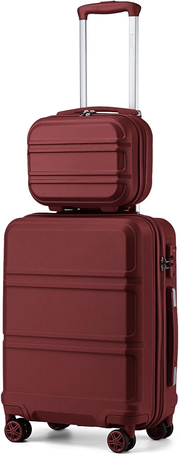 Travel Rolling Suitcases 20in 24in 28in Carry on and 12in Mini Cosmetic Case