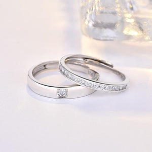 Romantic simple couple ring（adjustable size）