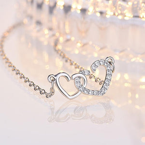 Heart-to-heart necklace