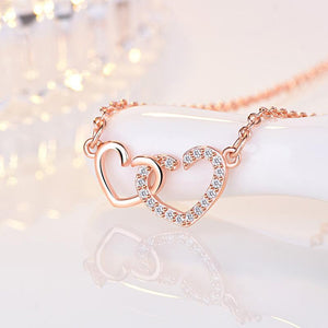Heart-to-heart necklace