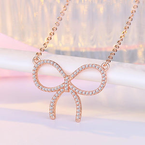 Bow necklace
