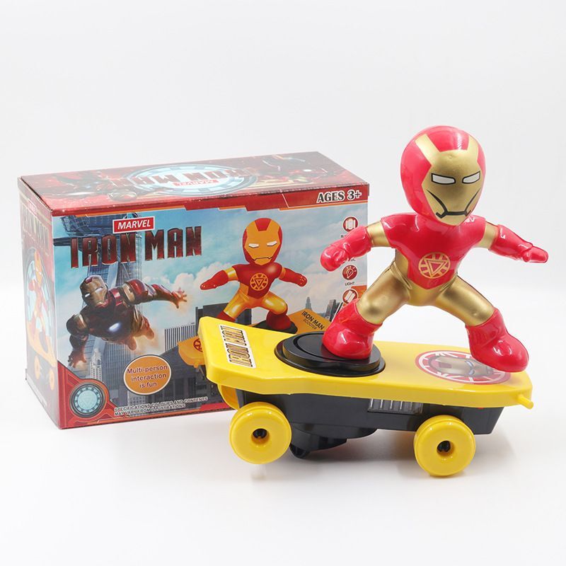 360 degrees rotating luminous scooters