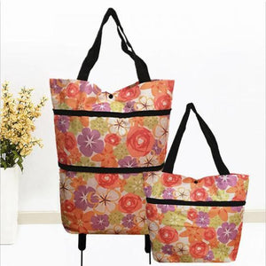 2-in-1 Foldable Shopping Cart