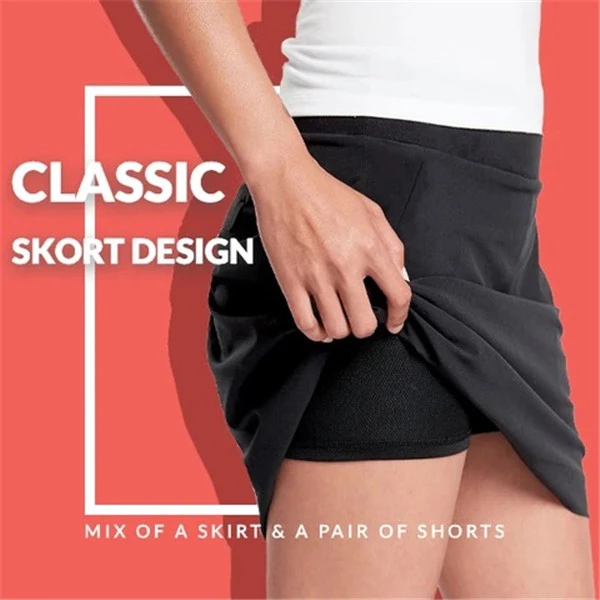 (BUY 3 GET 1 FREE)Breathable Workout Pleated Skort