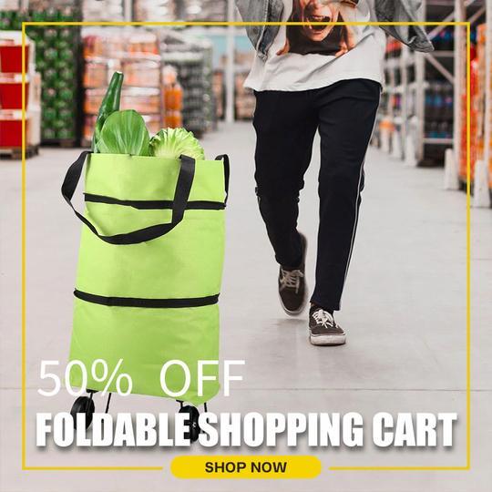 2-in-1 Foldable Shopping Cart