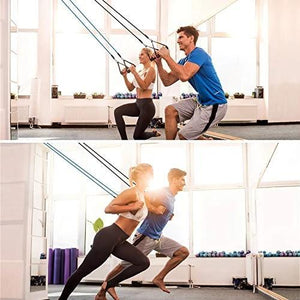 TPE multi-function Unisex Fitness 11 Pack Resistance Bands Set