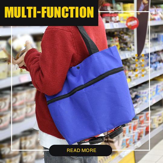2-in-1 Foldable Shopping Cart