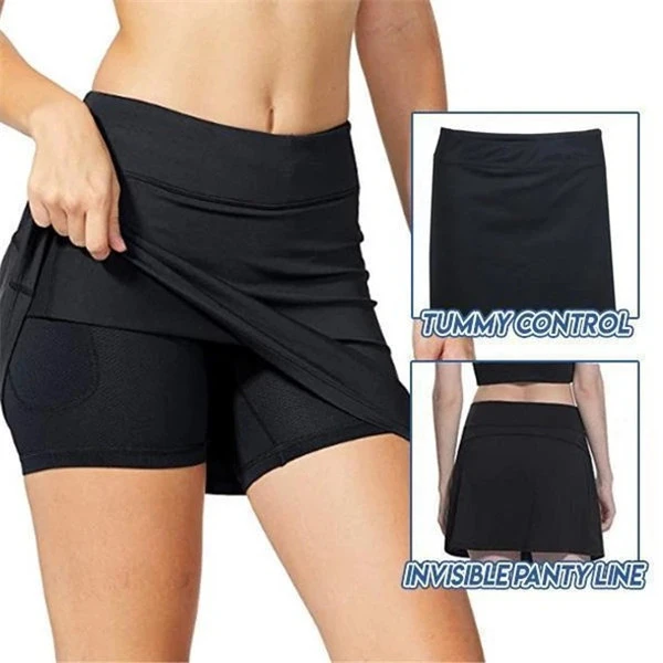 (BUY 3 GET 1 FREE)Breathable Workout Pleated Skort
