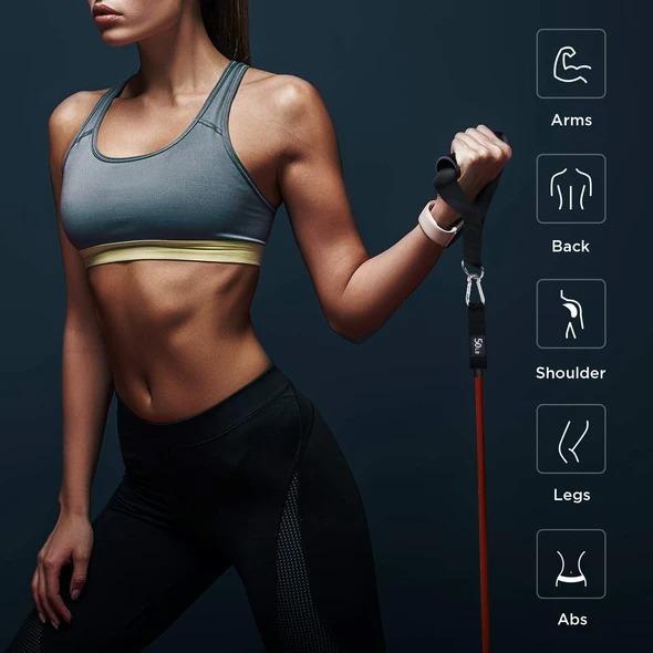 TPE multi-function Unisex Fitness 11 Pack Resistance Bands Set