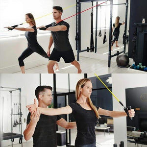 TPE multi-function Unisex Fitness 11 Pack Resistance Bands Set