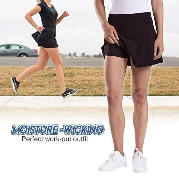 (BUY 3 GET 1 FREE)Breathable Workout Pleated Skort