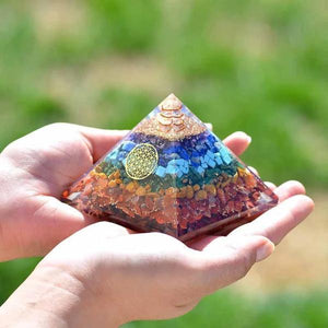 Orgone Seven Chakra Pyramid