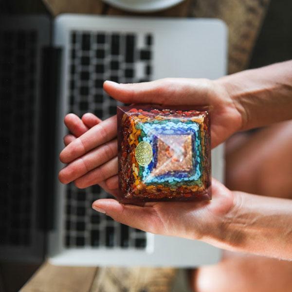 Orgone Seven Chakra Pyramid