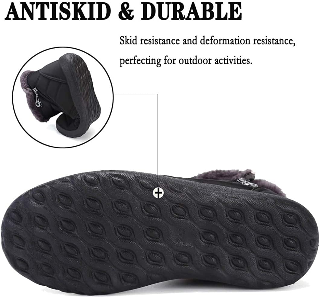 Womens Fur Warm Snow Boots