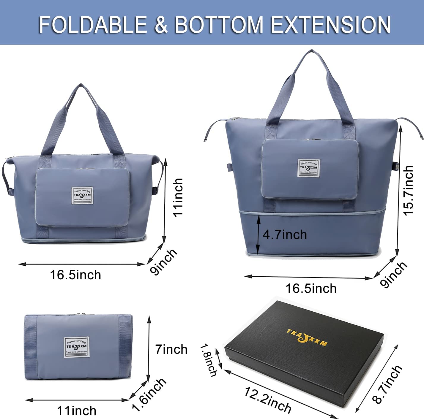 New Foldable Dry/Wet Separation Travel  Bag